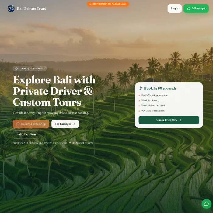 Preview Bali Bliss Order WA