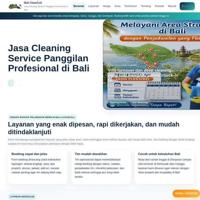 Preview Bali Clean Call
